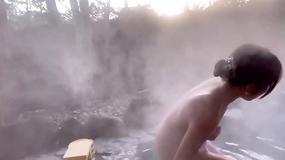 Fruitful bootie and bust valley of korean hot spring woman
