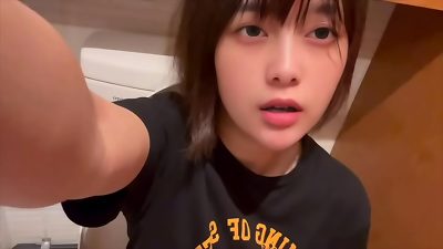 [Masturbating in the toilet] There was someone next to me doing the toilet, but that got me thrilled and I jerked alone and came a lot...
