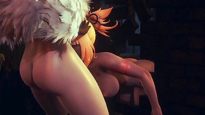 Genshin impact anime - Ninnguang hermaphroditism and Ayaka tearing up Yoimiya - chinese japanese manga porn manga porn Film Game pornography