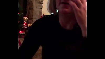 Homemade inexperienced cheating wife facial with husband watching