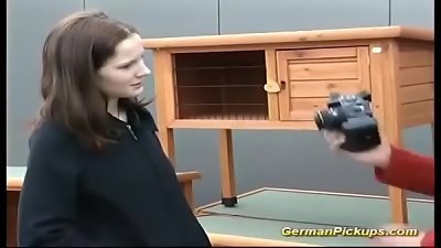german teen picked up from street for her first rectal