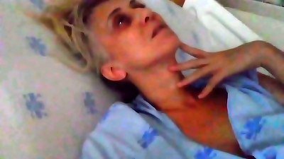 I'm waiting for my physician at dawn with a moist twat full On red