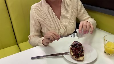 mommy public jizz licking .