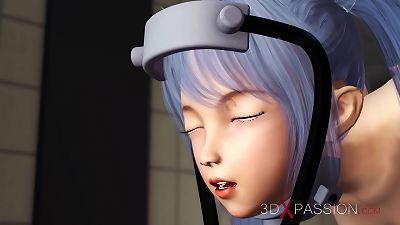 3dxpassion.com. drilling machine legal yr aged korean coed gets smashed firm in the kitchen
