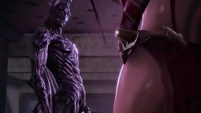 cute youthfull gal and bat monster - anime 3d legal
