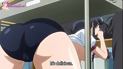 anime student nailing in class